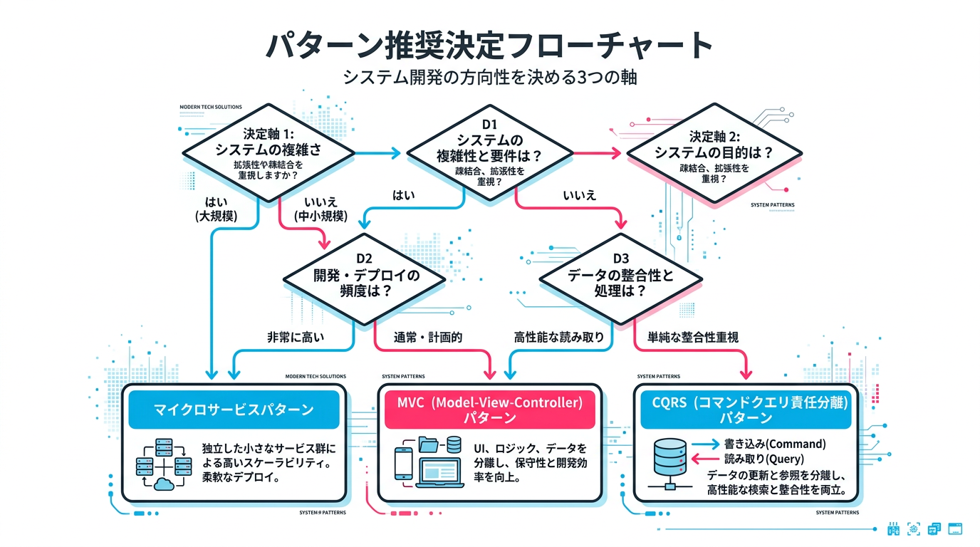 AI統合パターン選択のディシジョンフロー