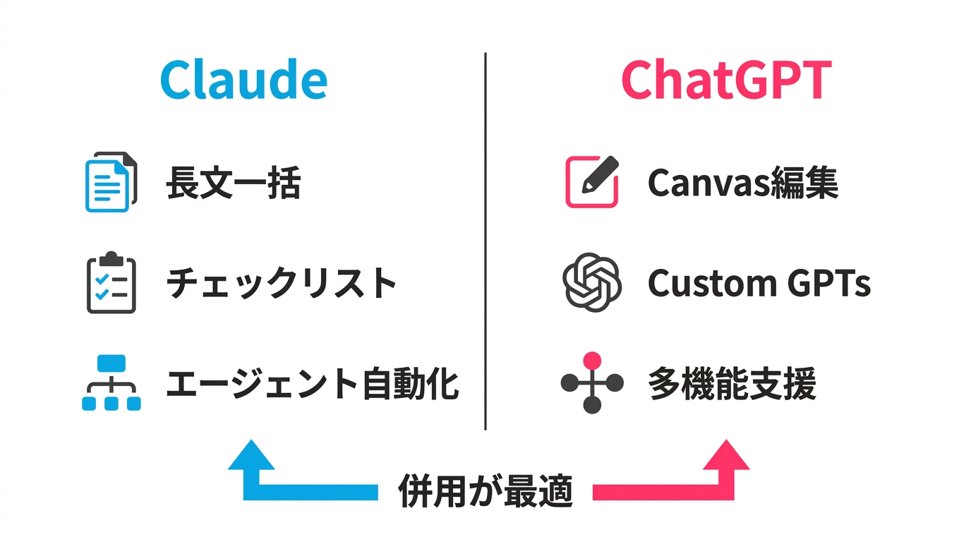 Claude vs ChatGPT レビュー業務での使い分け